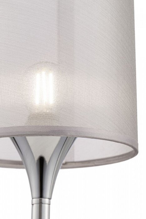Настольная лампа Lauren с серебристым плафоном - купить Настольные лампы по цене 5990.0