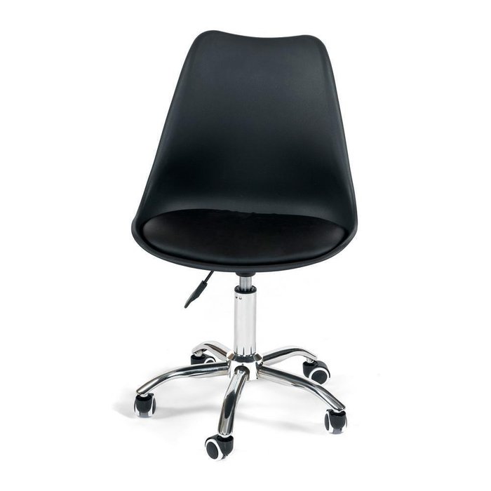 Набор из четырех офисных стульев Tulip черного цвета  - купить Офисные кресла по цене 5040.0