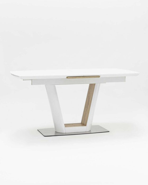 Раскладной обеденный стол Атланта с белой столешницей - купить Обеденные столы по цене 46990.0