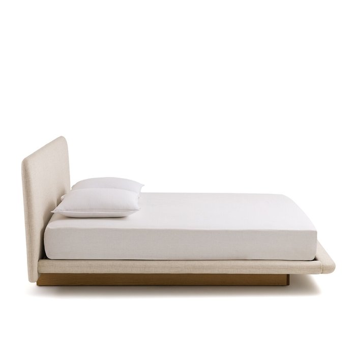 Кровать Slice 160x200 бежевого цвета без подъемного механизма - лучшие Кровати для спальни в INMYROOM