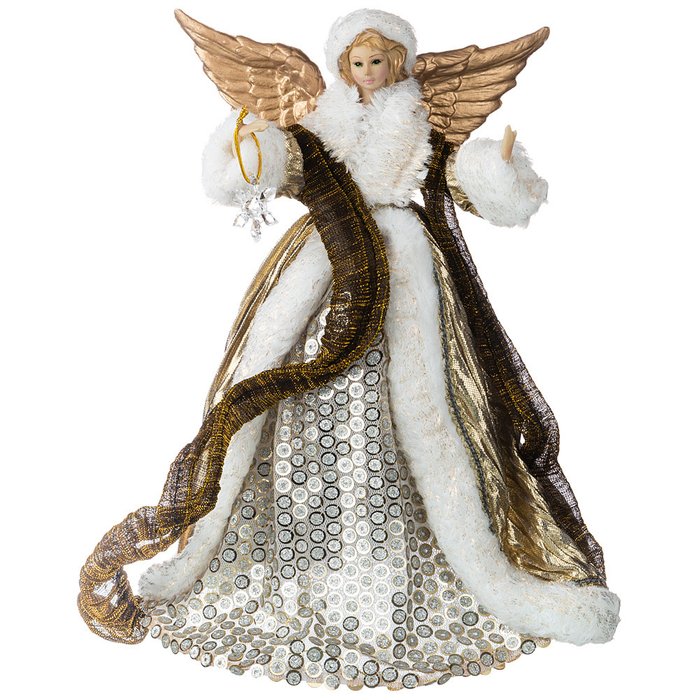 Кукла декоративная Волшебная фея золотого цвета