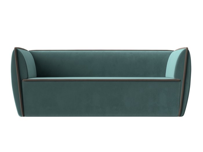 Прямой диван Бергамо бирюзового цвета - купить Прямые диваны по цене 31999.0
