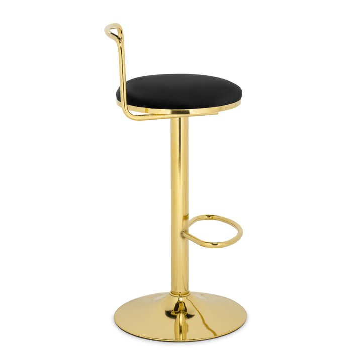 Барный стул Lusia черно-золотого цвета - лучшие Барные стулья в INMYROOM