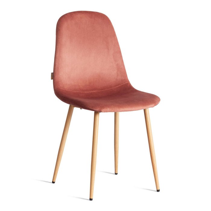 Комплект из четырех стульев Breeze кораллового цвета - купить Обеденные стулья по цене 10800.0