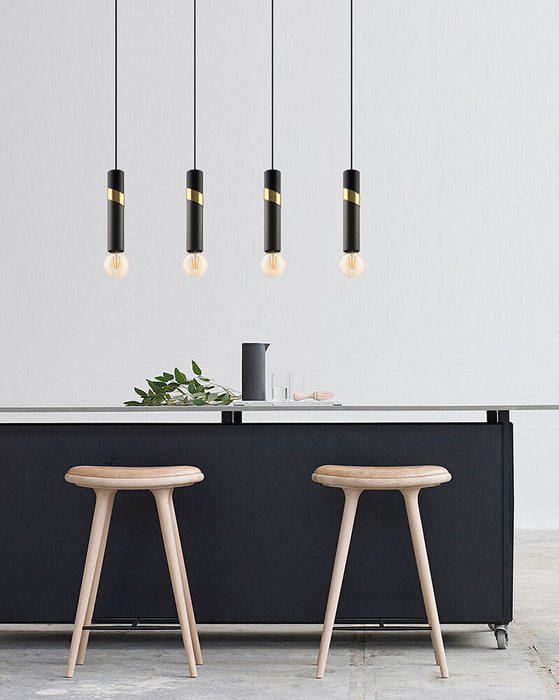 Подвесной светильник Cedral 39936 (металл, цвет черный) - лучшие Подвесные светильники в INMYROOM