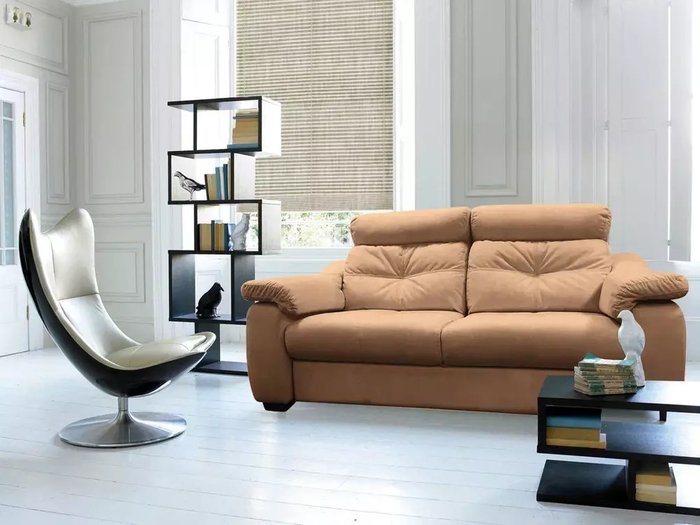 Диван-кровать Бостон коричневого цвета - лучшие Прямые диваны в INMYROOM