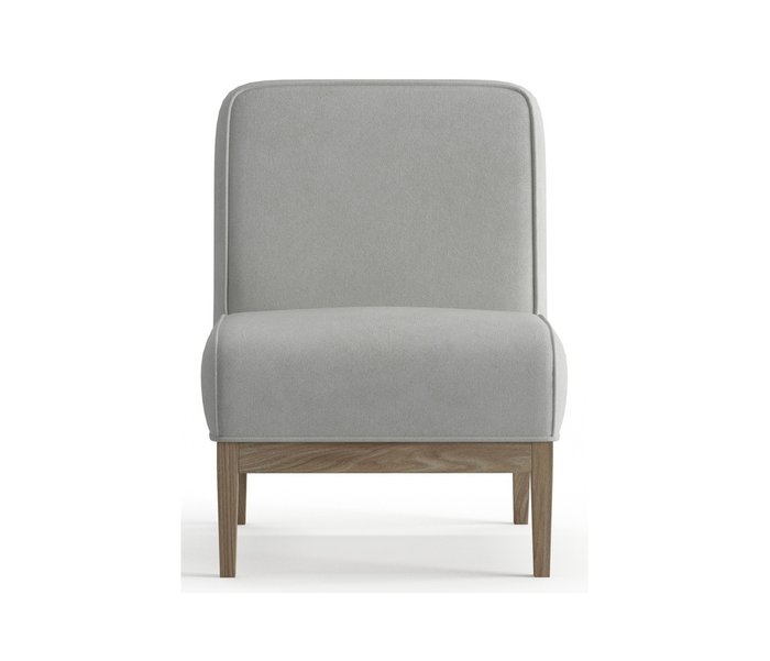 Кресло из велюра Арагорн светло-серого цвета - купить Интерьерные кресла по цене 16490.0
