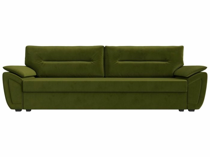Прямой диван-кровать Нэстор Лайт зеленого цвета - купить Прямые диваны по цене 29999.0