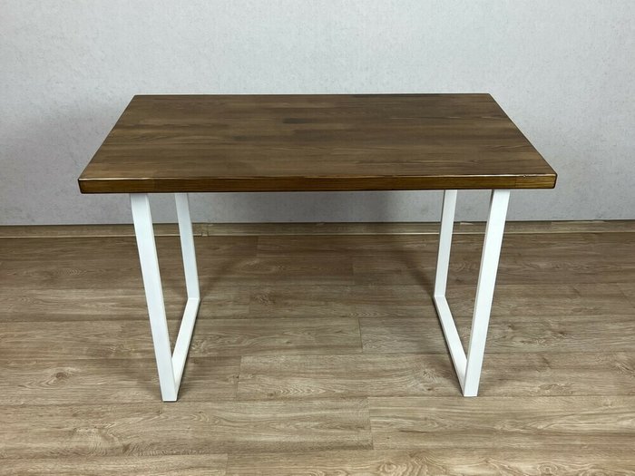 Обеденный стол Loft 90х60 со столешницей цвета темный дуб - купить Обеденные столы по цене 13284.0
