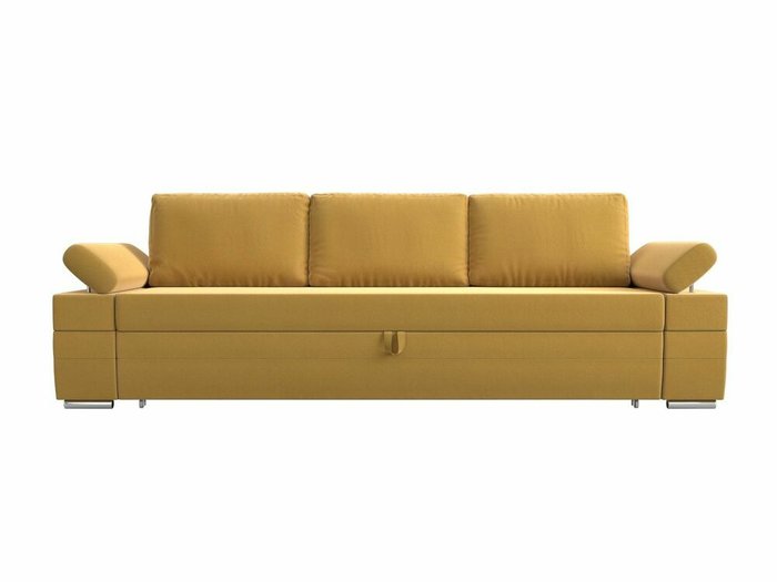 Прямой диван-кровать Канкун желтого цвета - купить Прямые диваны по цене 60999.0