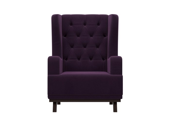 Кресло Джон Люкс темно-фиолетового цвета - купить Интерьерные кресла по цене 23999.0