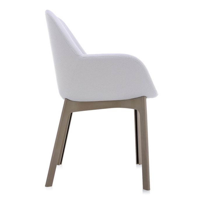 Стул Clap бежево-белого цвета - лучшие Обеденные стулья в INMYROOM