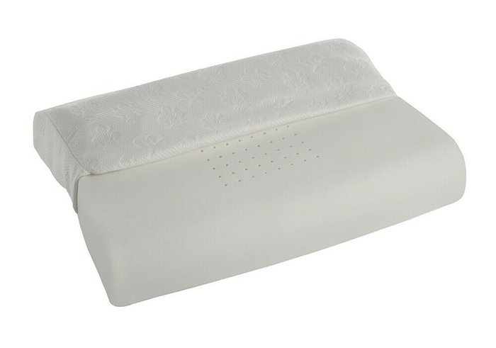 Анатомическая подушка Memoform Wave Classico белого цвета - купить Подушки для сна по цене 11200.0