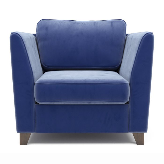 Кресло Wolsly синего цвета - купить Интерьерные кресла по цене 29300.0