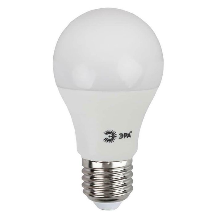 Лампа светодиодная ЭРА E27 14W 4000K матовая ECO LED A60-14W-840-E27