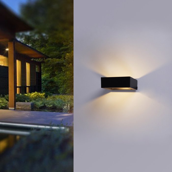 Архитектурный светильник 86848-9.2-002TL LED5W BK (металл, цвет черный) - лучшие Настенные уличные светильники в INMYROOM Архитектурный светильник 86848-9.2-002TL LED5W BK (металл, цвет черный) - лучшие Настенные уличные светильники в INMYROOM