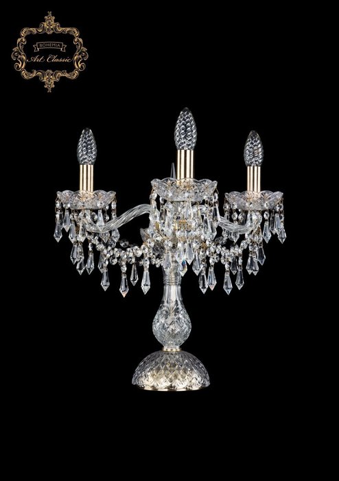 Хрустальная настольная лампа с подвесками Art Classic 45231 12.23.3.141-37.Br.Dr подсвечник Хрустальная настольная лампа с подвесками Art Classic 45231 12.23.3.141-37.Br.Dr подсвечник