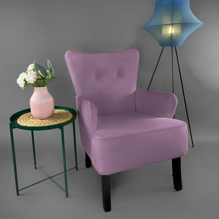 Кресло Остин сиреневого цвета - лучшие Интерьерные кресла в INMYROOM