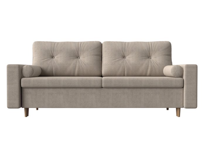 Прямой диван-кровать Белфаст бежевого цвета (тик-так) - купить Прямые диваны по цене 44999.0