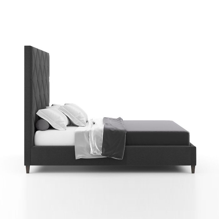 Кровать Dave 140х200 темно-серого цвета - лучшие Кровати для спальни в INMYROOM