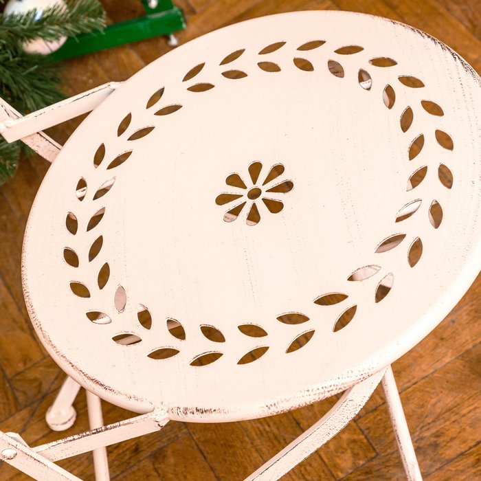 Складной стул Жарден белый антик - купить Садовые стулья по цене 9900.0