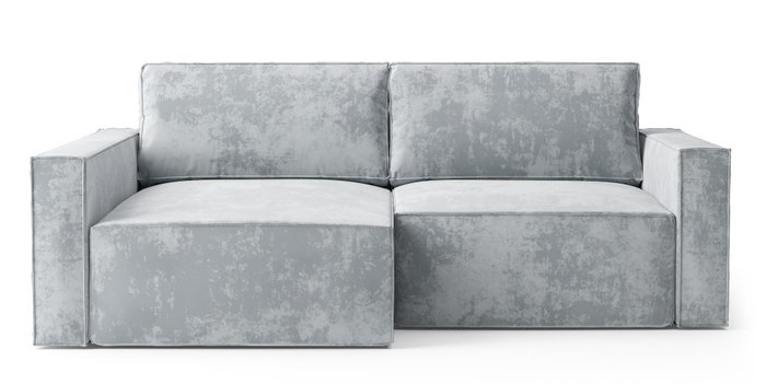 Угловой диван-кровать Софт серого цвета левый - купить Угловые диваны по цене 58830