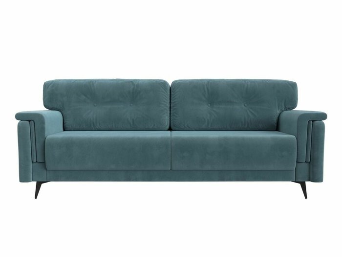 Прямой диван-кровать Оксфорд бирюзового цвета - купить Прямые диваны по цене 65999.0