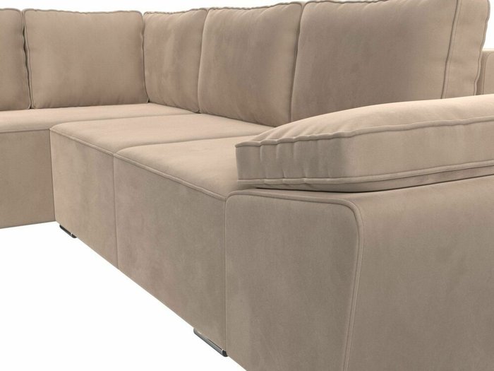 Угловой диван-кровать Хьюго бежевого цвета левый угол - лучшие Угловые диваны в INMYROOM