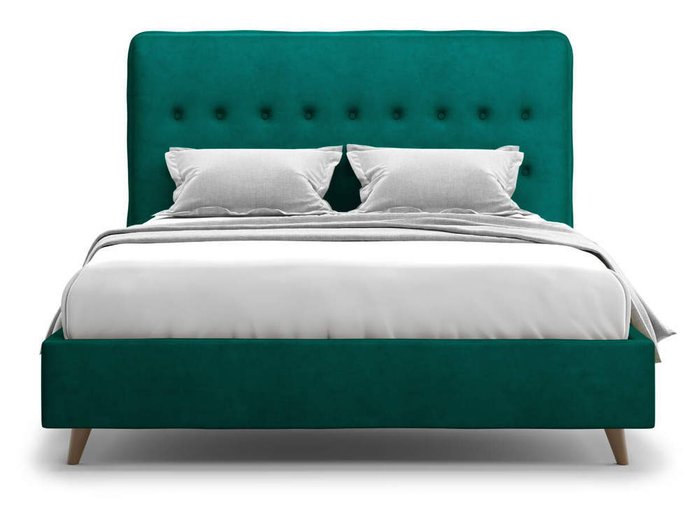 Кровать Bergamo зеленого цвета 140х200
