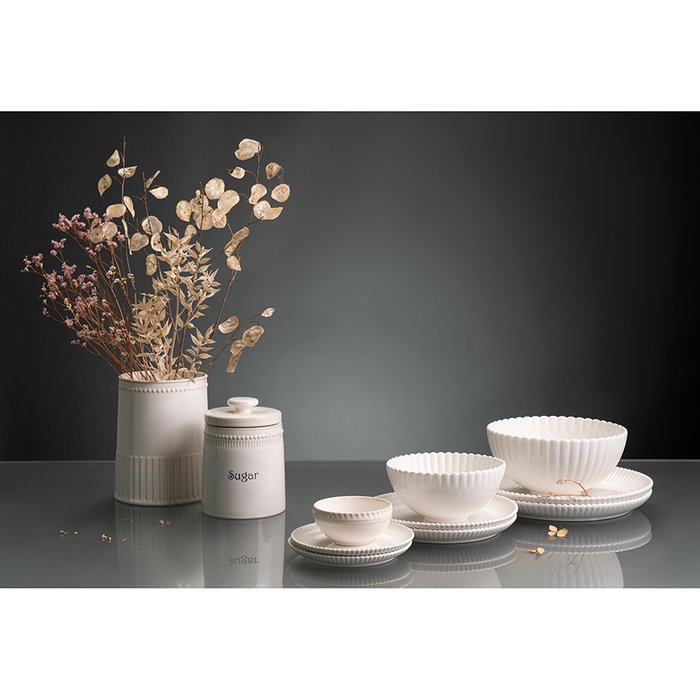 Набор из двух тарелок из коллекции Kitchen spirit белого цвета  - лучшие Тарелки в INMYROOM