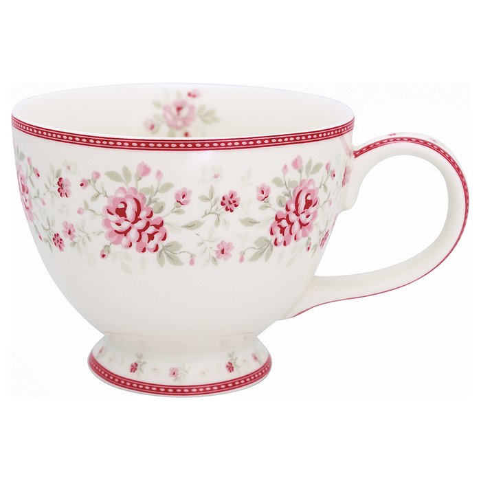 Чайная чашка Flora vintage из фарфора
