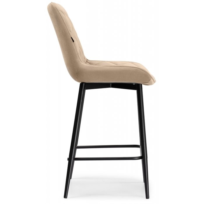 Полубарный стул Баодин бежевого цвета - лучшие Барные стулья в INMYROOM
