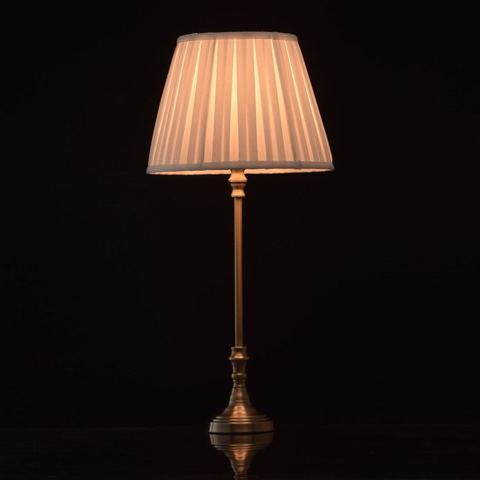 Настольная лампа Салон с бронзовым основанием - купить Настольные лампы по цене 6430.0
