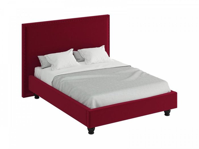Кровать Blues бордового цвета 180х200