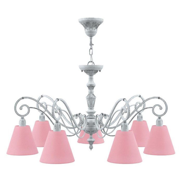 Подвесная люстра Classic с розовыми плафонами - купить Подвесные люстры по цене 13199.0
