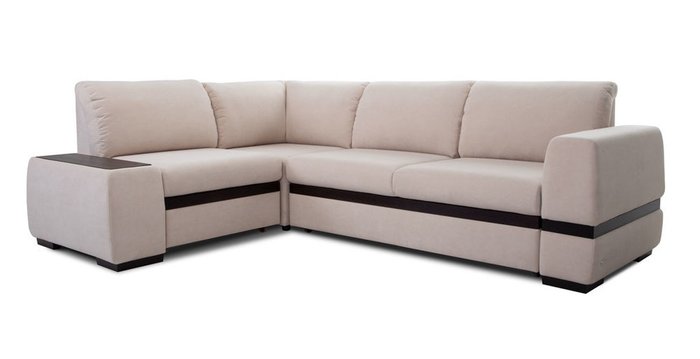 Угловой диван-кровать Миста бежевого цвета - купить Угловые диваны по цене 99564.0