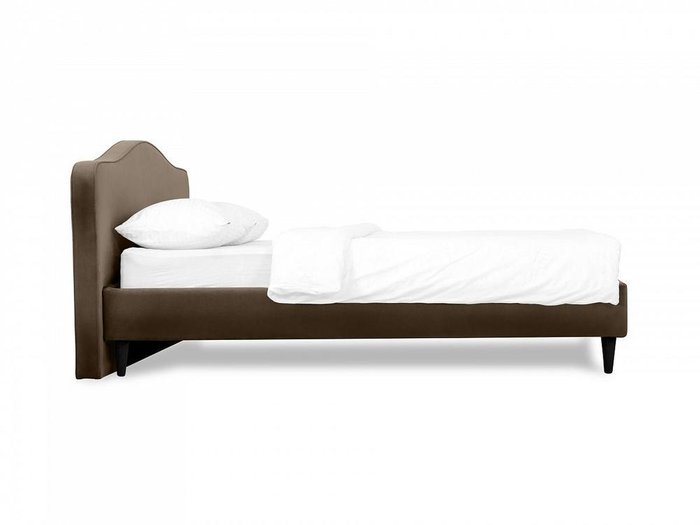 Кровать Queen II Elizabeth L 160х200 темно-коричневого цвета - купить Кровати для спальни по цене 48500.0
