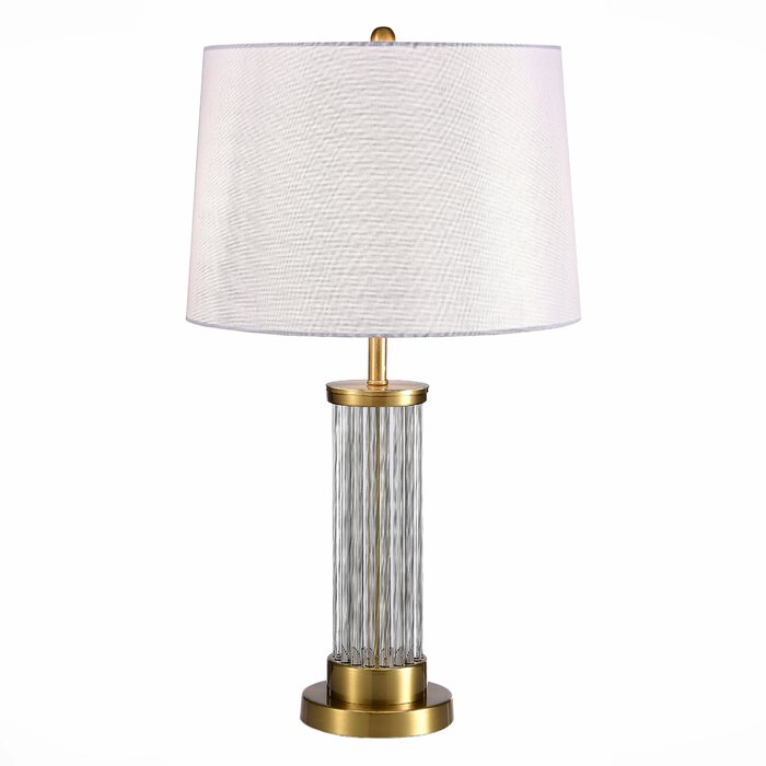 Настольная лампа Corsi с абажуром кремового цвета