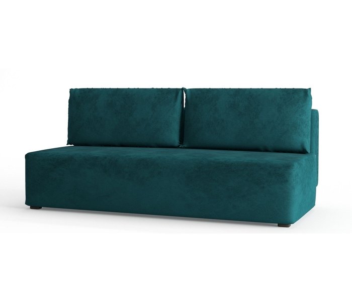 Диван-кровать из велюра Daimond темно-зеленого цвета