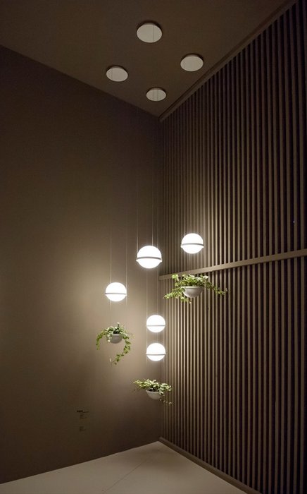 Подвесной светильник Palma серо-белого цвета - лучшие Подвесные светильники в INMYROOM
