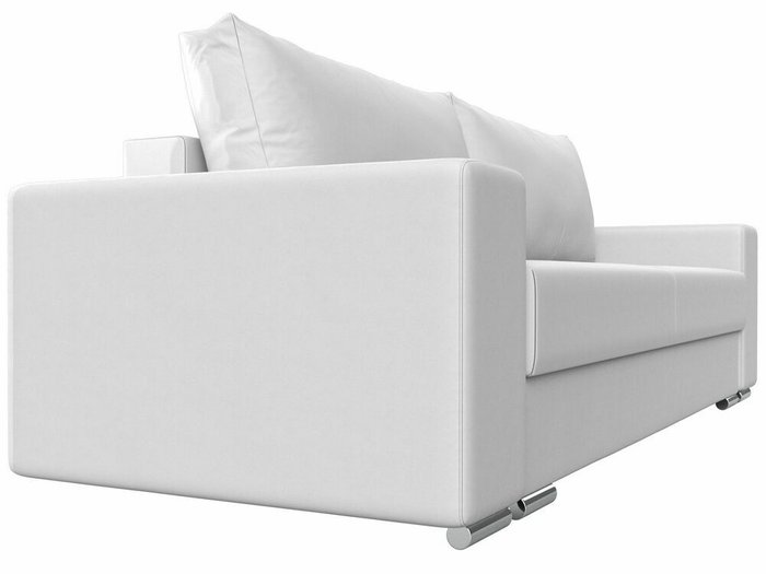 Прямой диван-кровать Дрезден белого цвета (экокожа) - лучшие Прямые диваны в INMYROOM