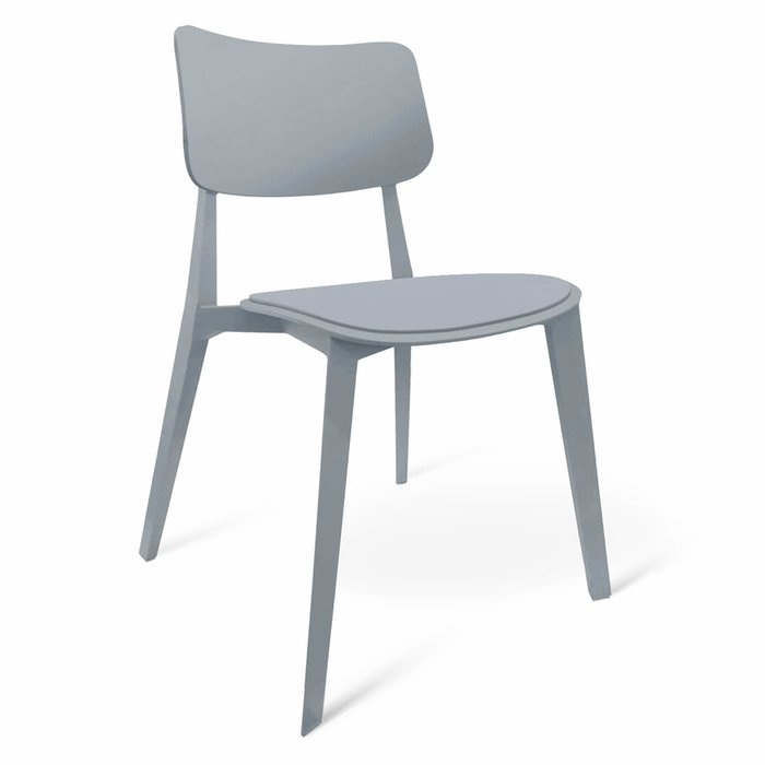 Стул штабелируемый Manfred серого цвета - купить Обеденные стулья по цене 4930.0