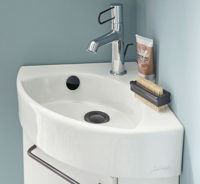 Раковина подвесная Jacob Delafon Odeon Rive Gauche ассиметричная 47х36 см - лучшие Раковины для ванной комнаты в INMYROOM