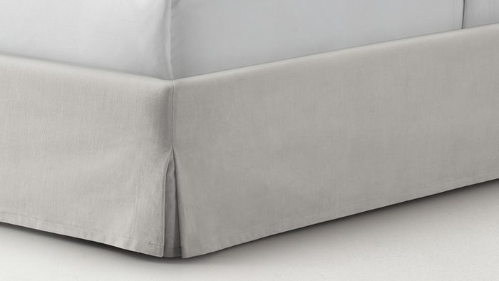 Кровать Kenlie Velvet Slipcovered 160х200 белого цвета - лучшие Кровати для спальни в INMYROOM