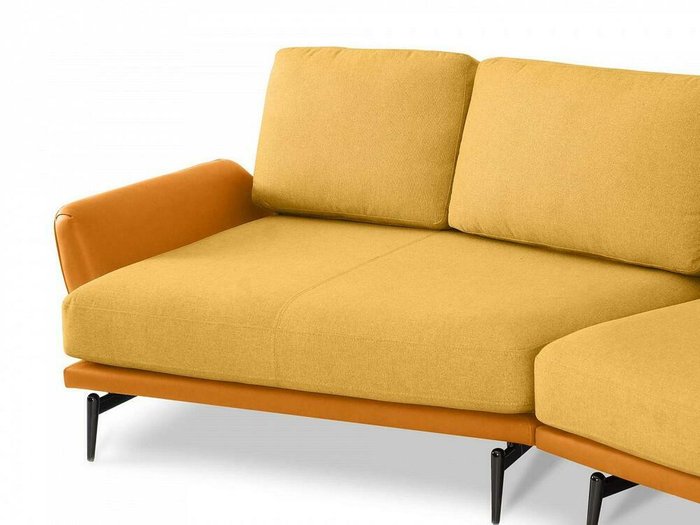 Угловой диван Ispani желто-оранжевого цвета - купить Угловые диваны по цене 165420.0