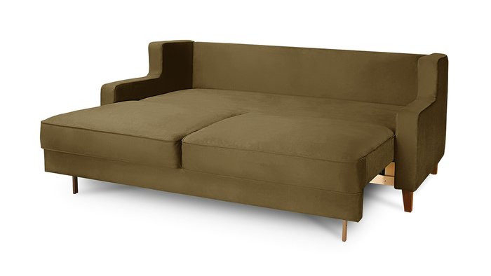 Диван-кровать Неаполь коричневого цвета - лучшие Прямые диваны в INMYROOM