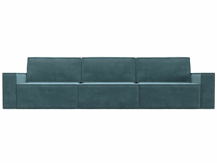 Прямой диван-кровать Куба лонг бирюзового цвета - купить Прямые диваны по цене 81999.0