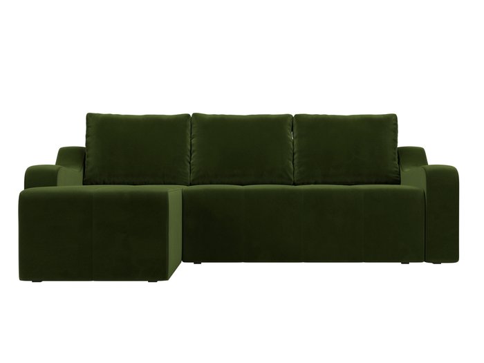 Угловой диван-кровать Элида зеленого цвета левый угол - купить Угловые диваны по цене 54999.0