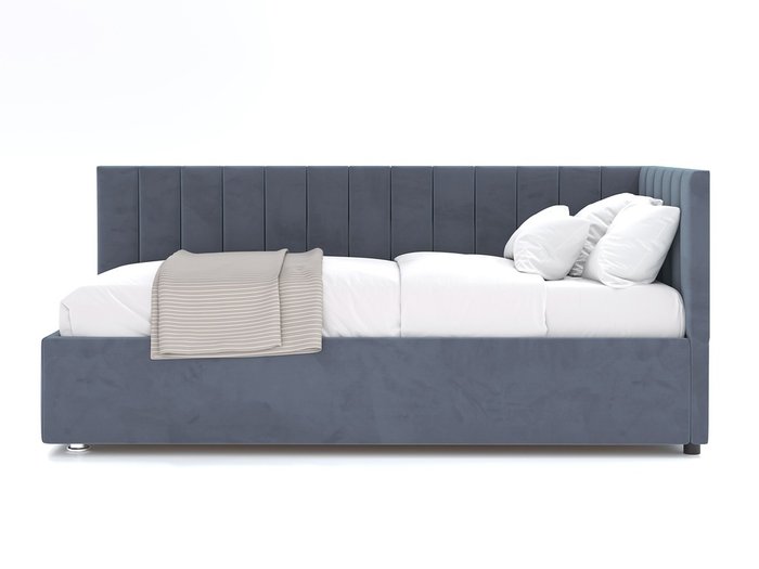 Кровать Negga Mellisa 120х200 серого цвета с подъемным механизмом правая - купить Кровати для спальни по цене 50500.0