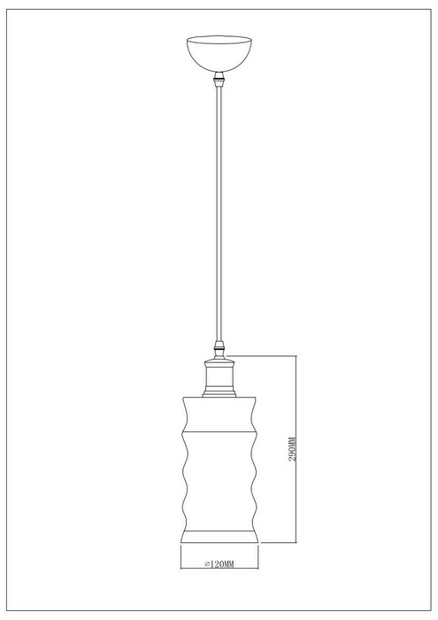 Подвесной светильник Fireside из металла и стекла  - купить Подвесные светильники по цене 6180.0